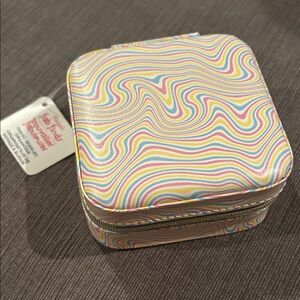 Travel Jewelry Organizer Case 60s Retro Print NWT